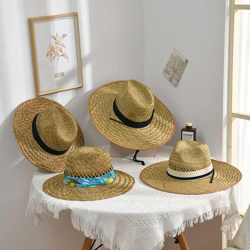 Topi Fedora Panama Semula Jadi Berbumbung Pantai