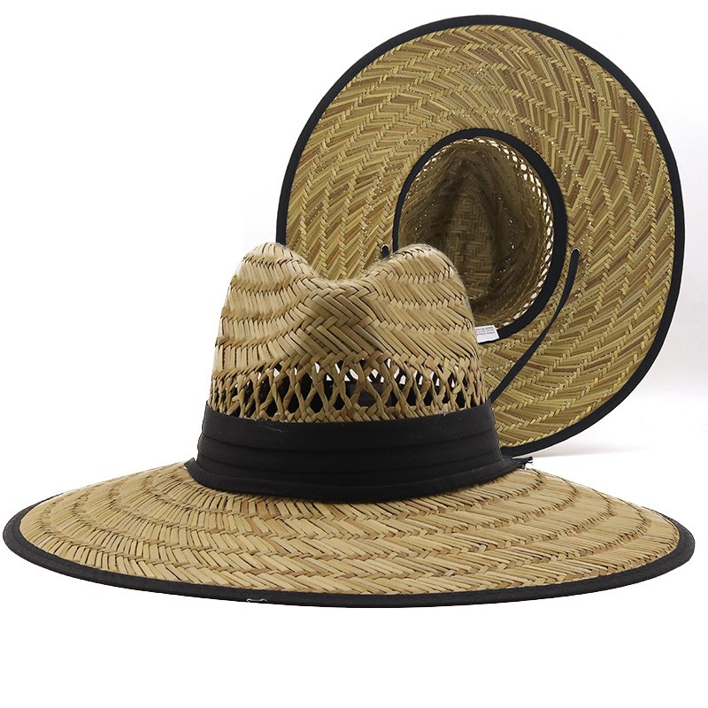 Topi jerami fedora pantai kilang China