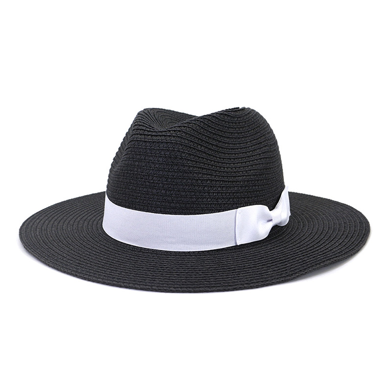 Topi Jerami Fedora Ikatan Simpul Lelaki