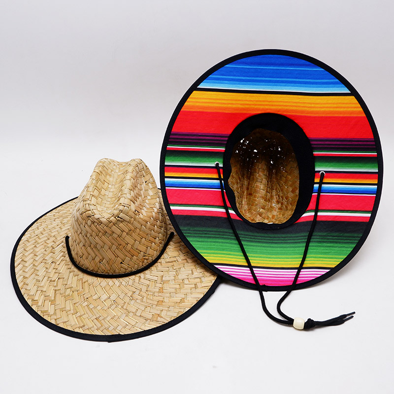 Topi Jerami Jalur Mexico